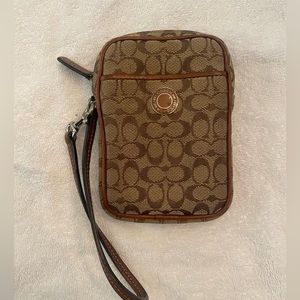 Mini Coach Wristlet